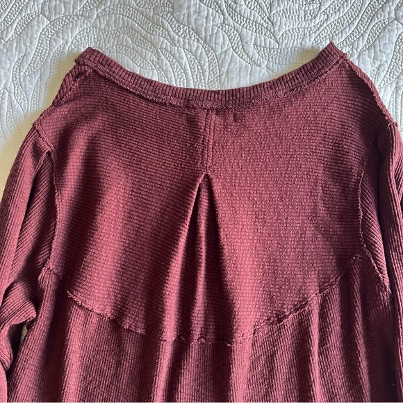 Free People - We The Free - OG Long Sleeve Tee - Cherry Cola - Picture 10 of 13